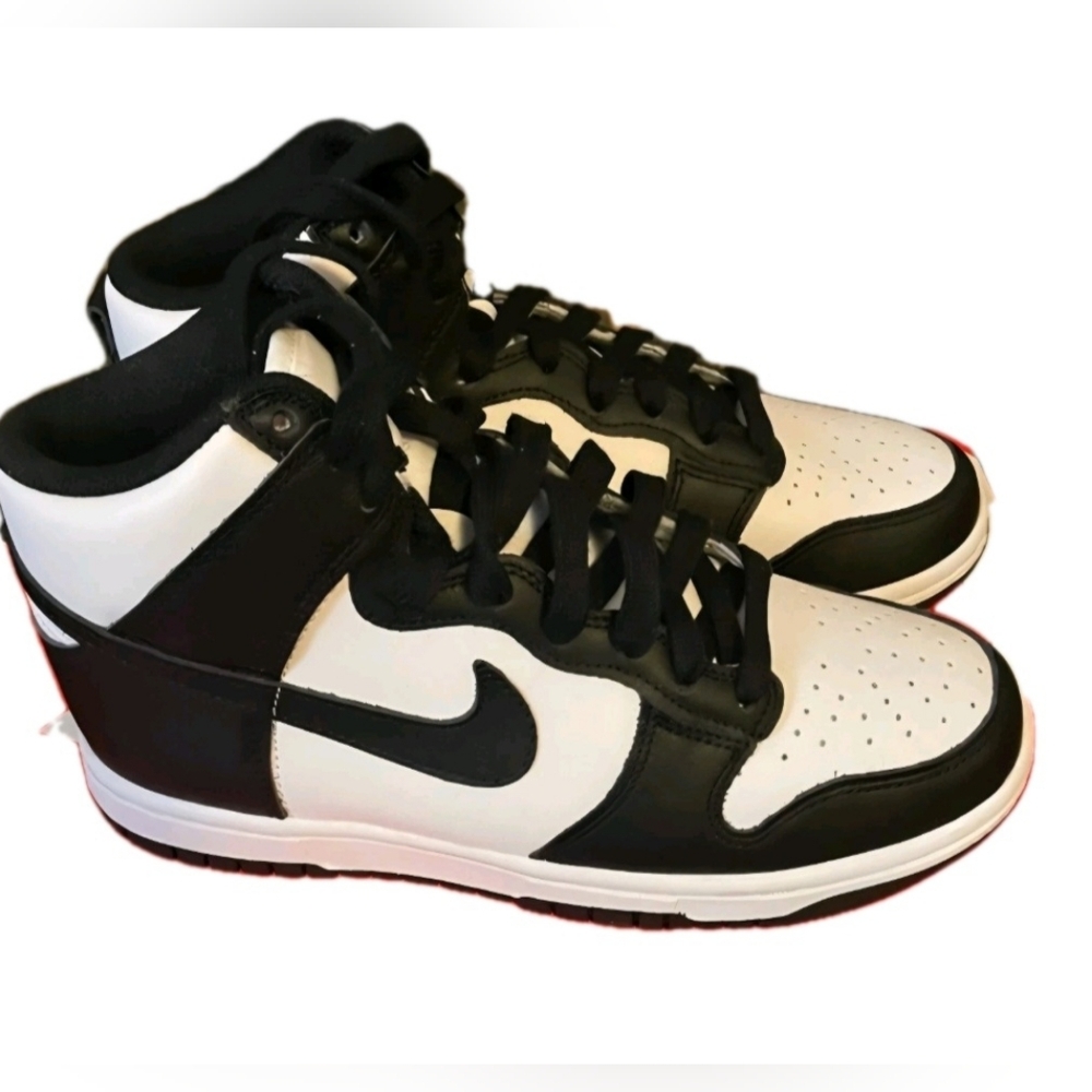 Nike Dunk High Retro Sneakers Black White ‘Panda' US Men's Size 10 - Picture 5 of 9